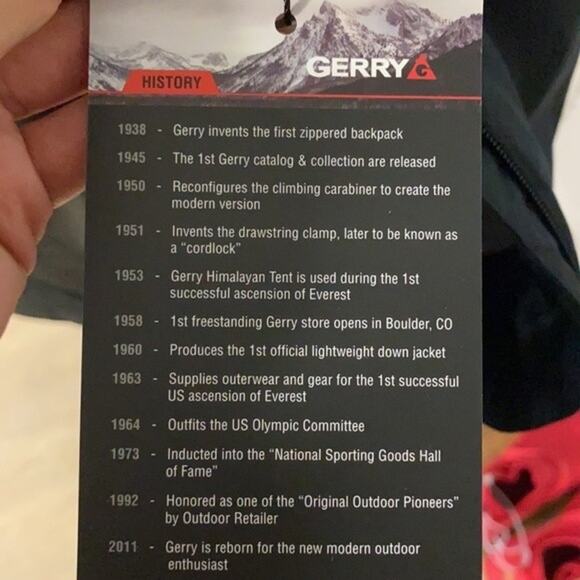 New Gerry Outdoor Needs Black Jacket - Picture 11 of 11